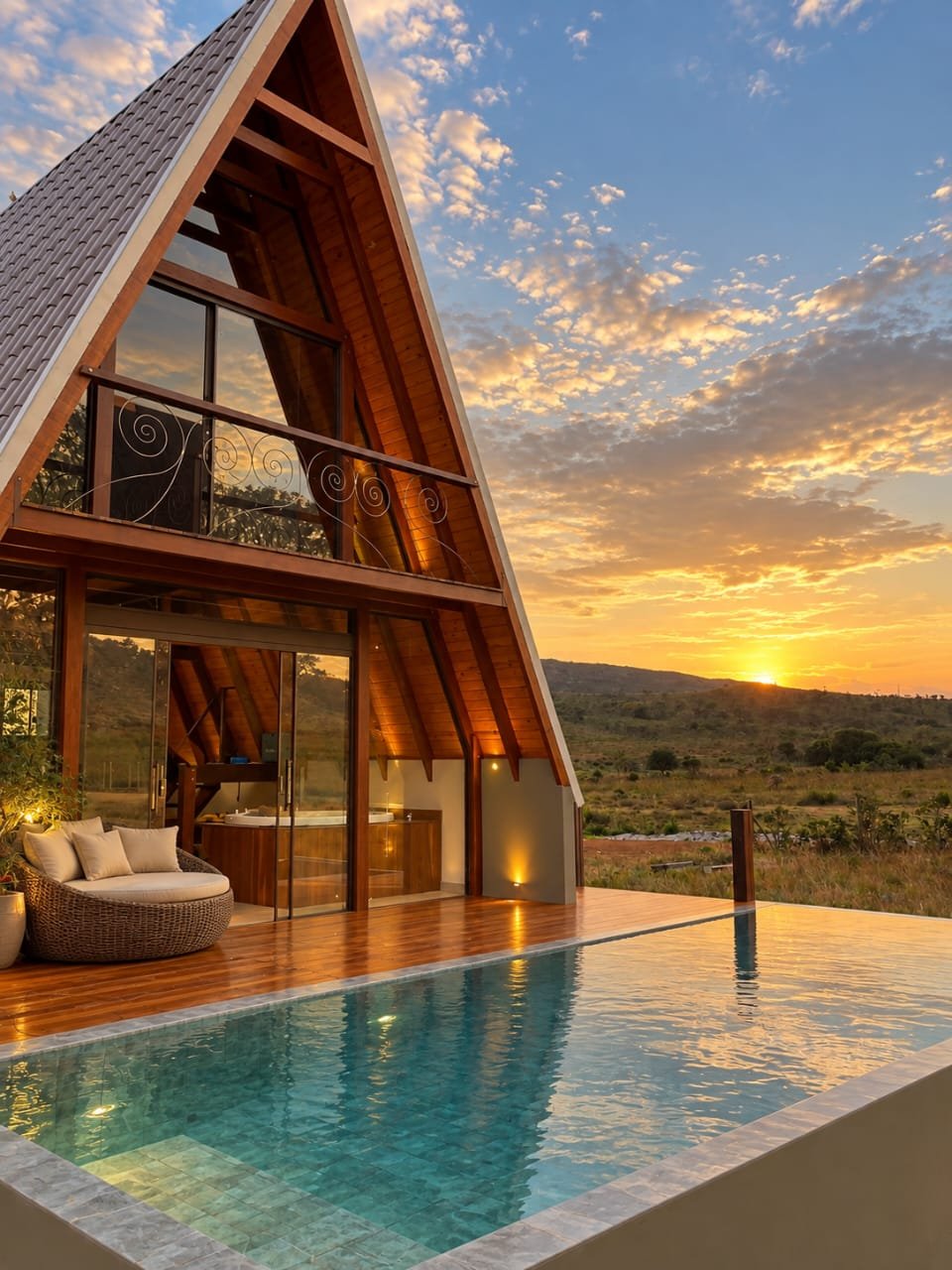Cabana Capim da Serra com piscina